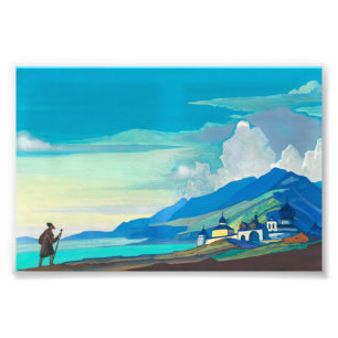 Nicholas Roerich Pilgrim från Radiant City Fototryck