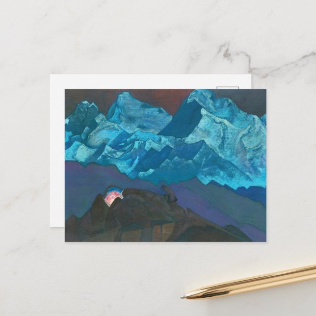 Nicholas Roerichs Blommar om brand Helg Vykort (Fram/Back In Situ)