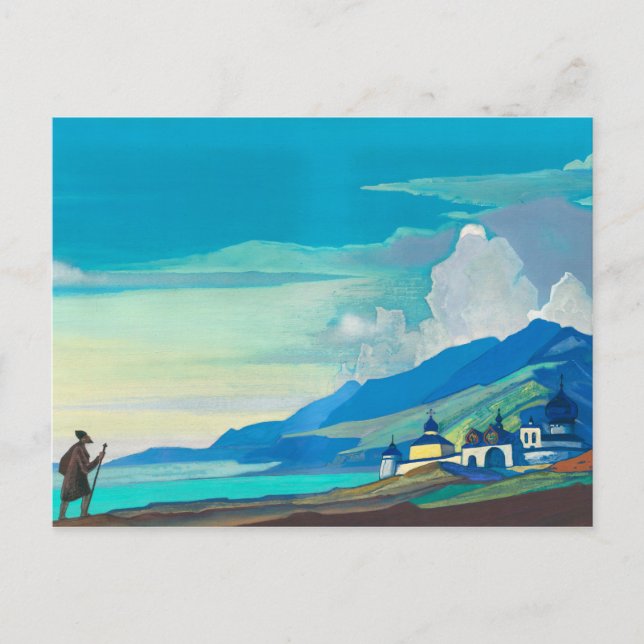 Nicholas Roerichs pilgrim av Radiant City Vykort (Framsida)