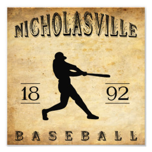 Nicholasville Kentucky baseball 1892 Fototryck