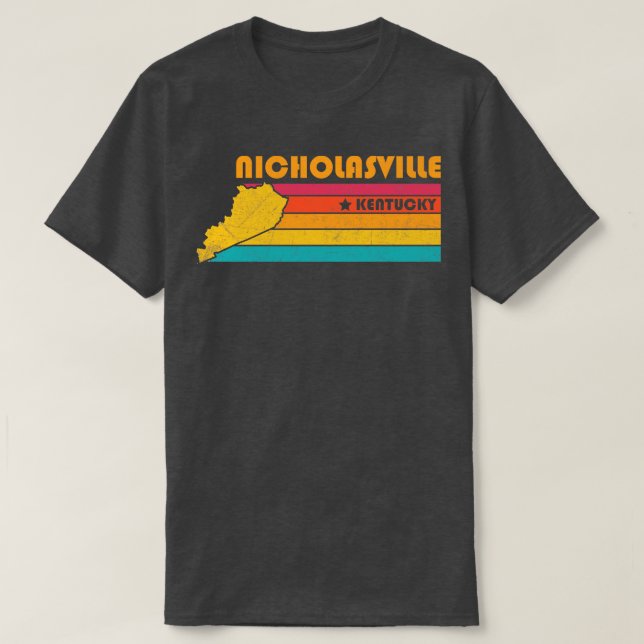 Nicholasville Kentucky Vintage Distress Souvenir T Shirt (Design framsida)