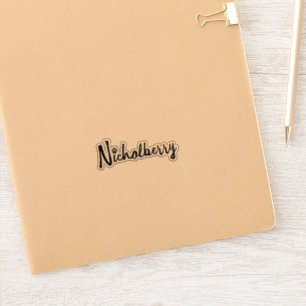 Nicholberry Sticker - Glossy transparent Klistermärken