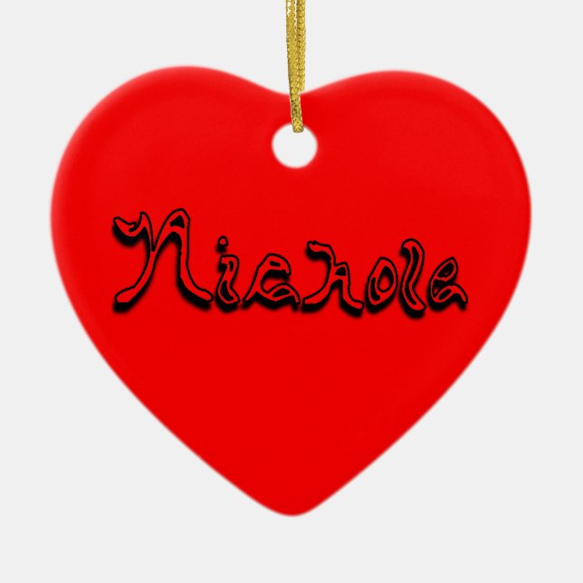 Nichole-ornament Julgransprydnad Keramik (Framsidan)