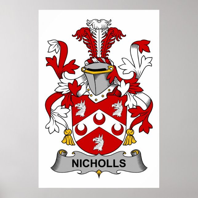 Nicholls Family Crest Poster (Framsidan)