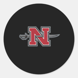 Nicholls State Colonels Lämnat Chest Icon Runt Klistermärke
