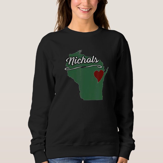 NICHOLS  Wisconsin WI USA  City State Souvenir T Shirt (Framsida)