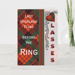 Nicholson för jäntaBatchelorette party Tartan Inbjudan