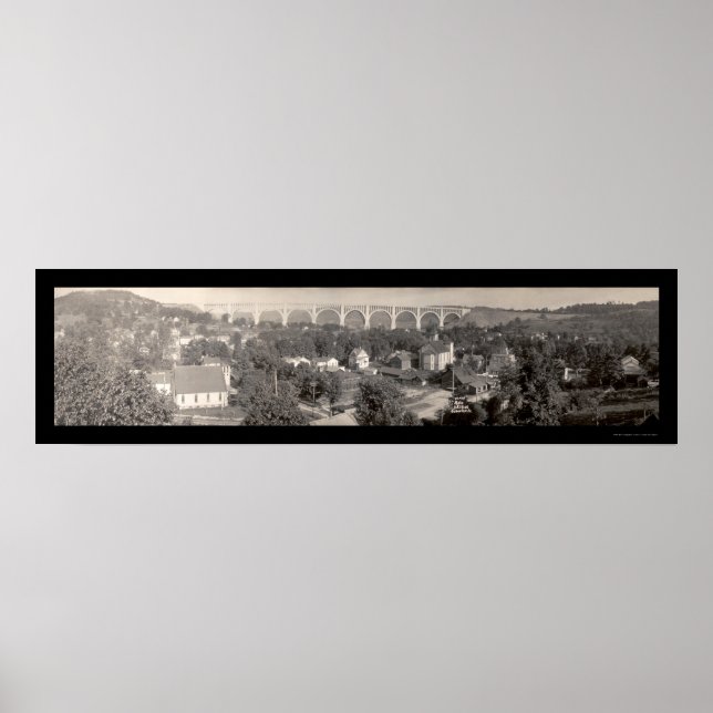 Nicholson Viaduct PA Photo 1915 Poster (Framsidan)