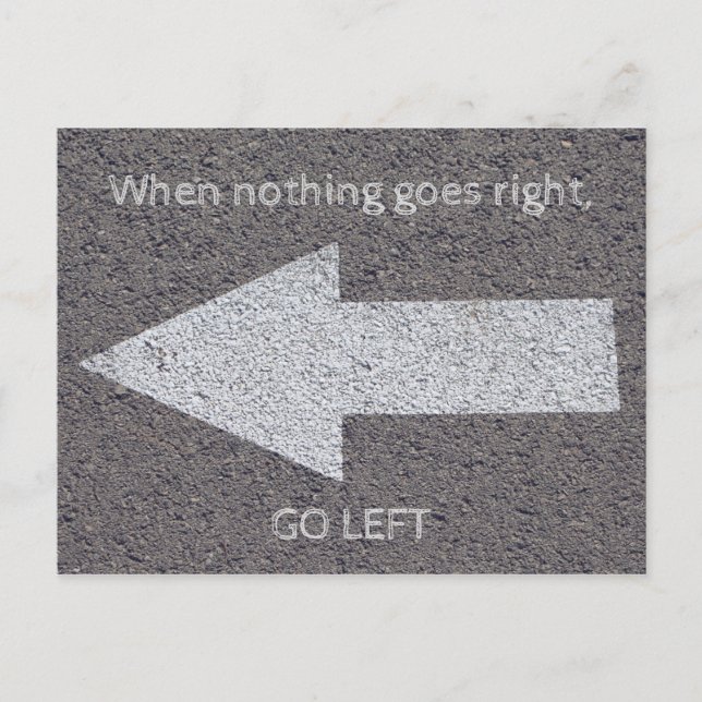 Nichts geht rechts vykort (Framsida)