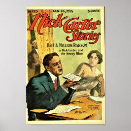 Nick Carter Stories - halv miljon Ransom Poster