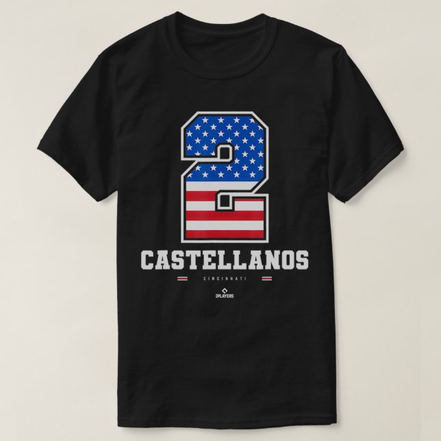 Nick Castellanos US-Flagga nummer T Shirt (Design framsida)