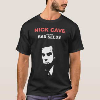 Nick Cave och Bad Seeds Classic Namnteckning Musi T Shirt