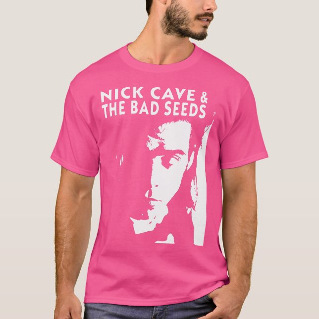 Nick Cave och Bad Seeds Namnteckning musikband T Shirt (Framsida)