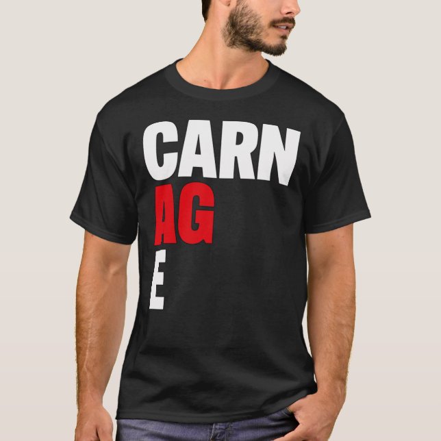 Nick Cave Warren Ellis Carnage Black Edition T Shirt (Framsida)