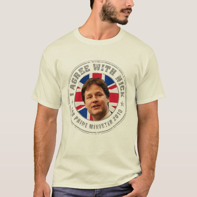 Nick Clegg Tshirt T Shirt (Framsida)