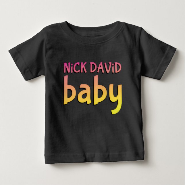 NiCK DAViD baby - City Kid Logotyp T-Shirt (Framsida)