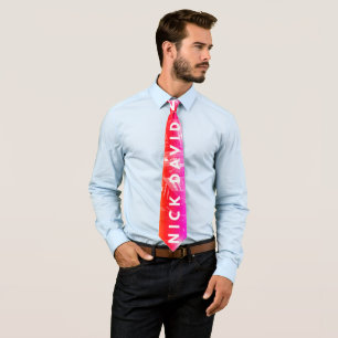 NiCK DAViD Life Logotyp Tie - Miami Brights Slips