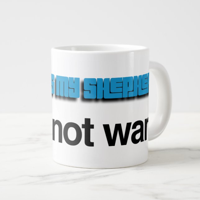 NiCK DAViD - Psalm 23 Blue Mugg Jumbo Mugg (Framsida höger)