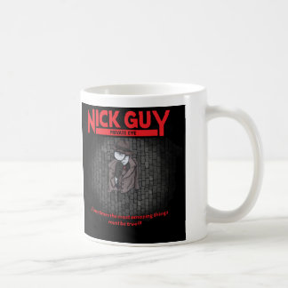 Nick grabb, privat öga kaffemugg