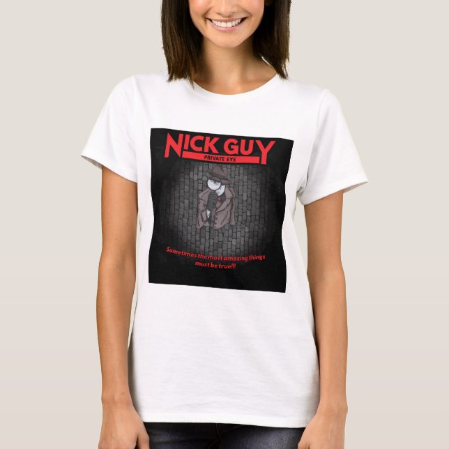 Nick grabb, privat öga tee shirt (Framsida)