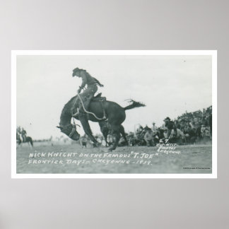 Nick Knight rid T. Joe på Cheyenne Frotier Days Poster