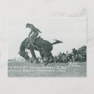 Nick Knight rid T. Joe på Cheyenne Frotier Days Vykort
