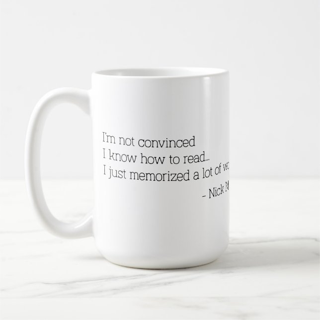 Nick Miller Quote 1/6 Kaffemugg (Vänster)
