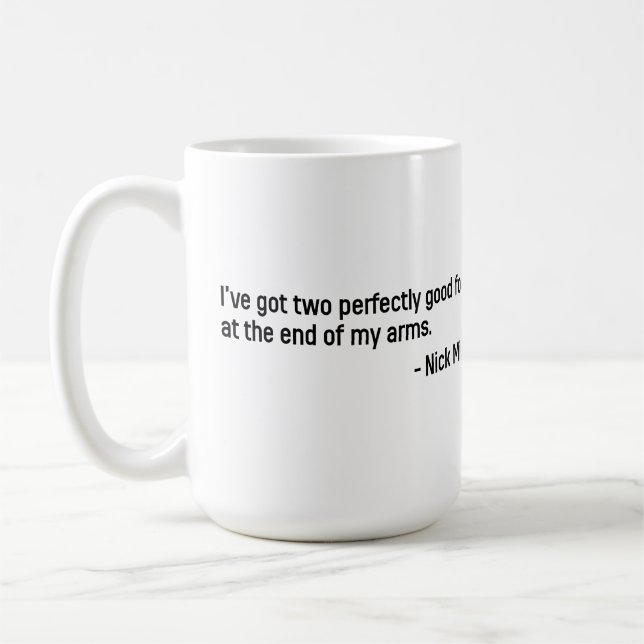 Nick Miller Quote 4/6 Kaffemugg (Vänster)