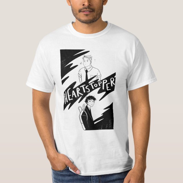 Nick och charlie Heartpropp Sweater T Shirt (Framsida)