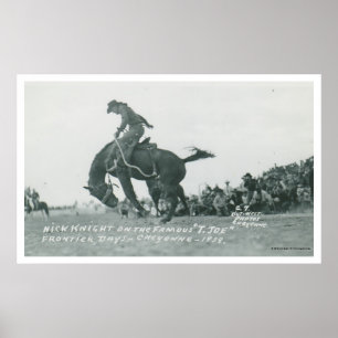 Nick riddare som rider T. Joe på Cheyenne Frotier Poster