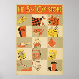 Nickel- och Dime Store Poster