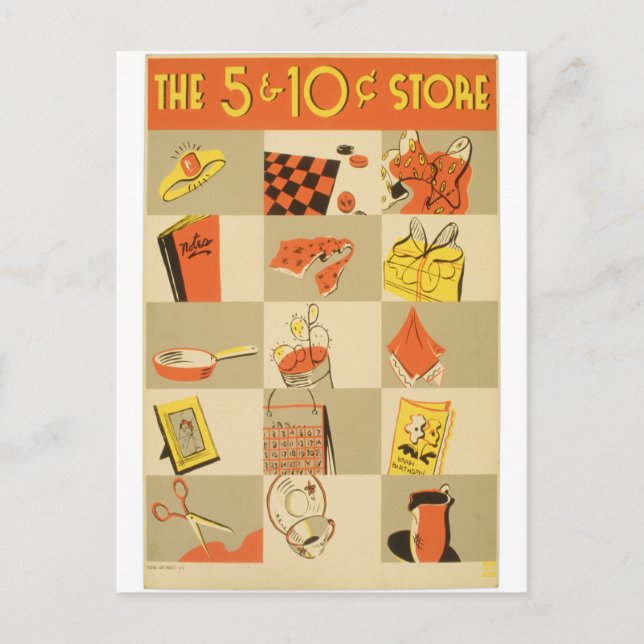 Nickel och Dime Vykort (Framsida)