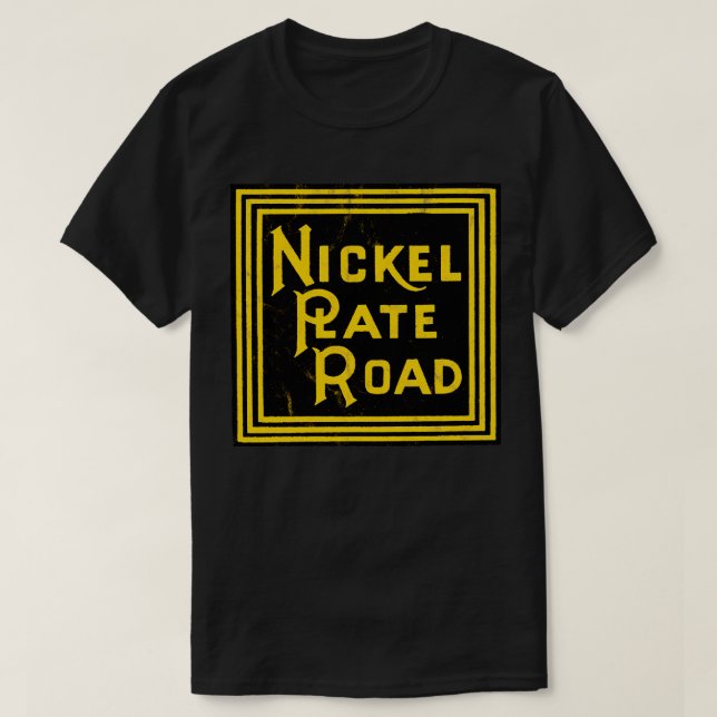 Nickel Plate Road Gult T Shirt (Design framsida)