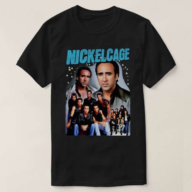 NICKELCAGE Boy Crossover PARODY Funny Retro 2000-t T Shirt (Design framsida)