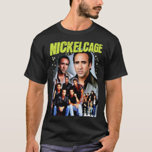 NICKELCAGE PARODY Funny Retro 2000s Glamor Shot T Shirt