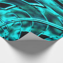 Nickelerad och vriden illusion, cyan lite blåaktig
