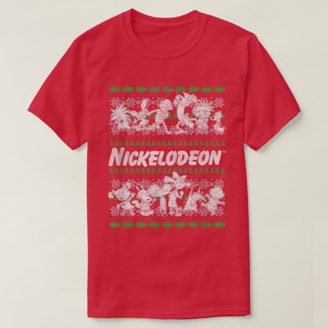 Nickelodeon jul Många Franchise Ugly Swea T Shirt (Design framsida)