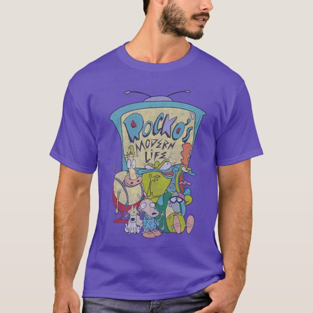 Nickelodeon Rockos Modern LifeV Cast retro T Shirt (Framsida)
