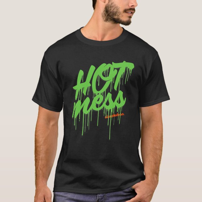 Nickelodeon Slime Hett  T Shirt (Framsida)