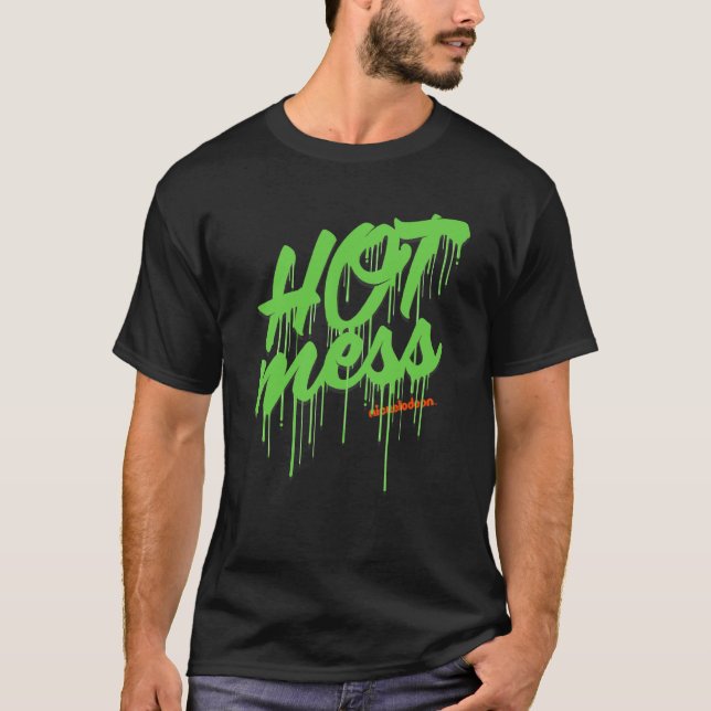 Nickelodeon Slime Hett  T Shirt (Framsida)