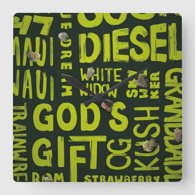 Nickennamn Fyrkantig Klocka (Framsida)