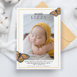 Nickname Meet Baby Butterflies Birth Meddelande