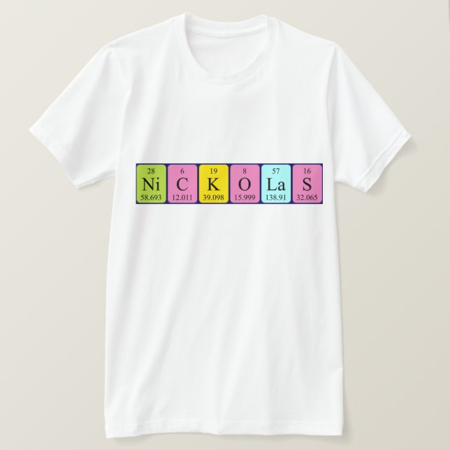 Nickolas Perioas bord namn shirt Tee (Design framsida)