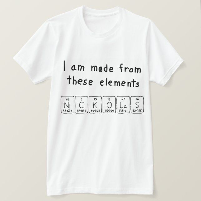 Nickolas Perioas bord namn shirt Tee (Design framsida)