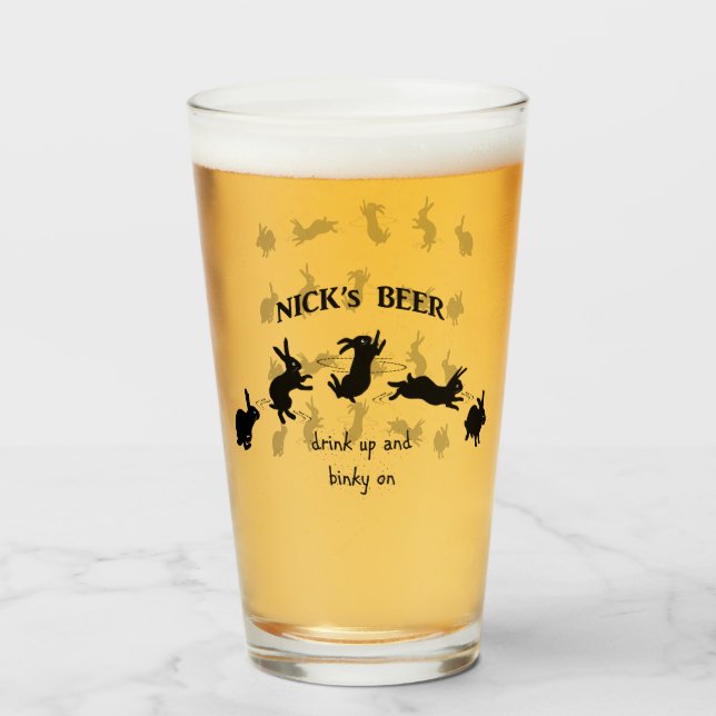 Nick's Beer Glass Glaskopp (Framsida fylld)