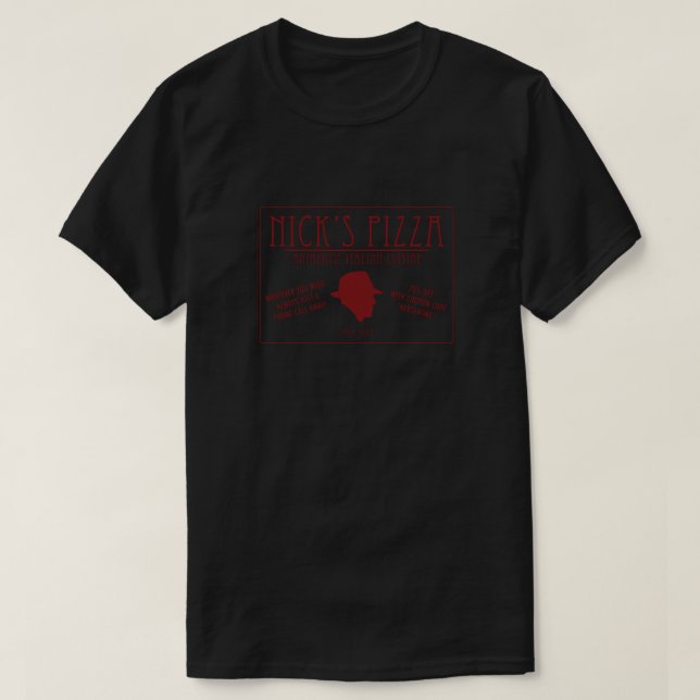 Nick's Pizza T Shirt (Design framsida)