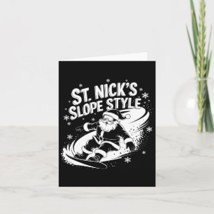 Nicks Slope Stil jul Snowboarding Santa Sno Kort