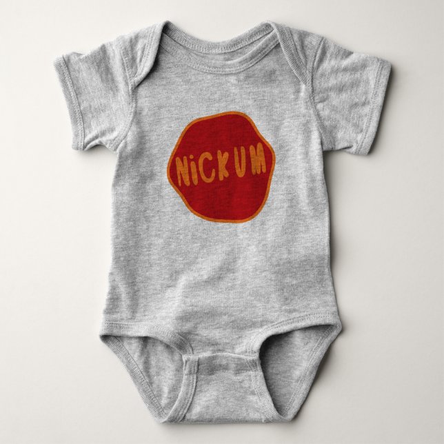 Nickum Doric Dialect Scottish Scots Bodykostym T Shirt (Framsida)