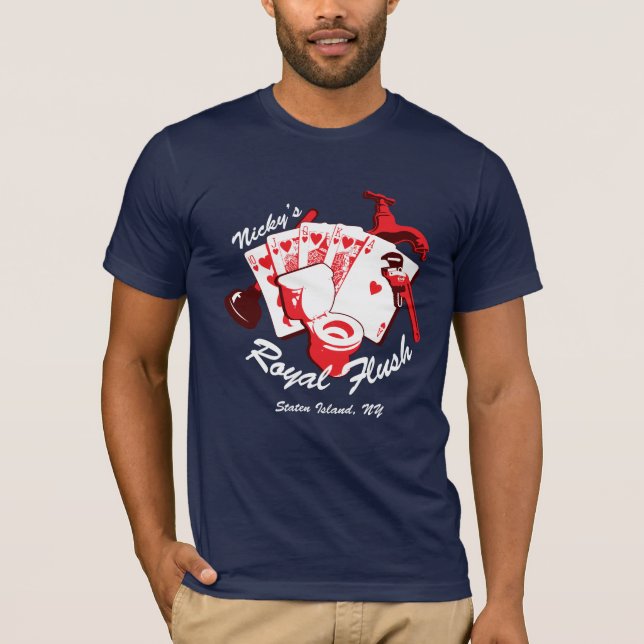 Nickys T-tröja för mörk för royalspolning Tee (Framsida)