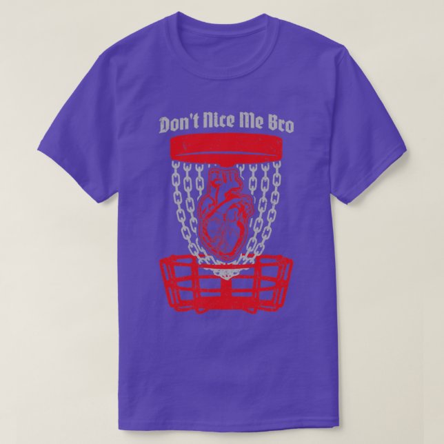 Nicla Me Bro Disk Golf Player Basket Anatomica T Shirt (Design framsida)